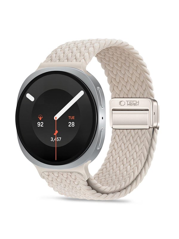 Tech-Protect NylonMag Strap for Samsung Galaxy Watch 8/9 - 40/44/46mm - Beige