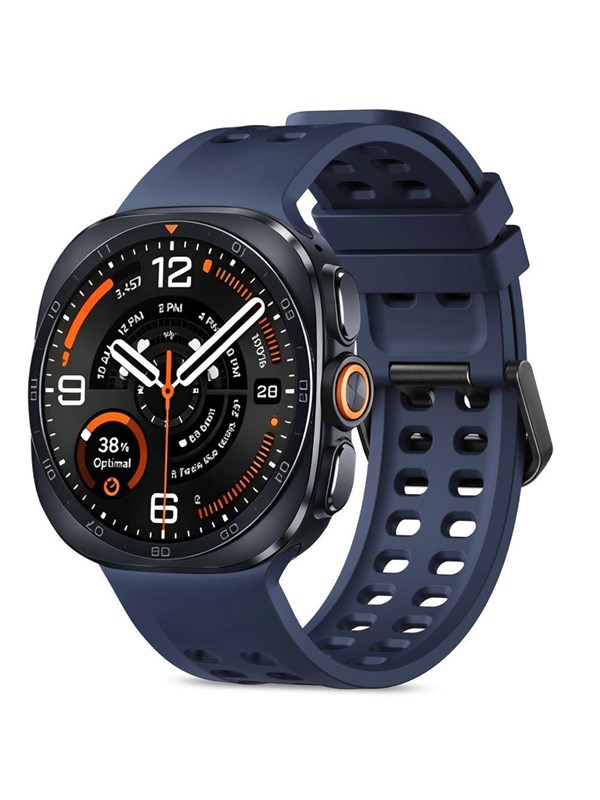 Tech-Protect Silicone Air Strap for Samsung Galaxy Watch Ultra/Ultra2 47mm - Navy Blue