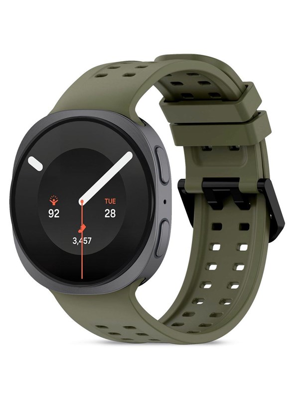 Tech-Protect Silicone Air Strap for Samsung Galaxy Watch 8/9 - 40/44/46mm - Olive