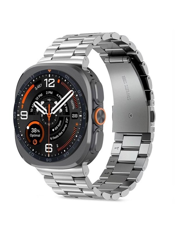 Tech-Protect Stainless Steel Bracelet for Samsung Galaxy Watch Ultra/Ultra2 47mm - Silver
