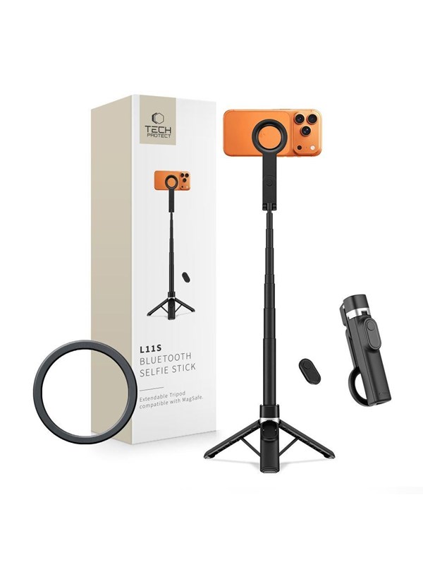 Tech-Protect L11S MagSafe selfie stick - black