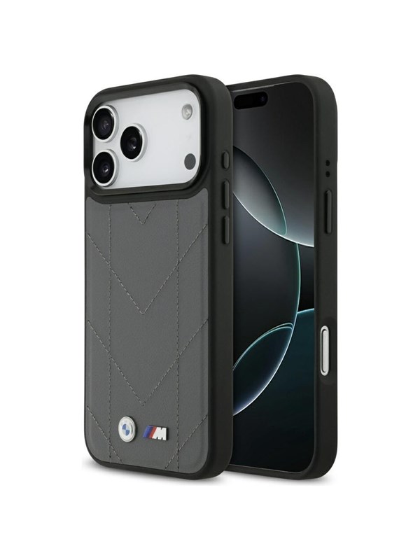 BMW M Quilted Logo MagSafe case for iPhone 17 Pro Max - graphite
