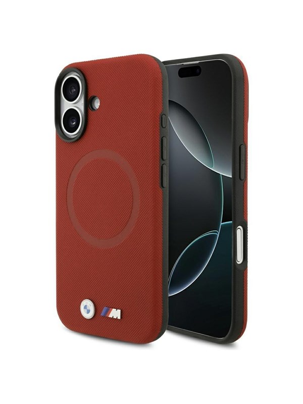 BMW M FW Metal Logo MagSafe Case for iPhone 17 - Red