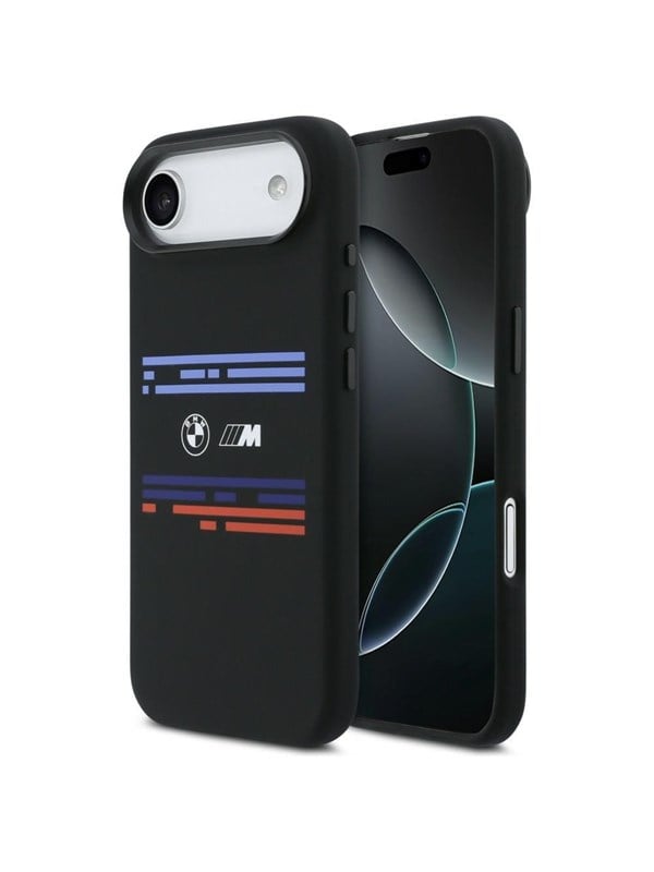 BMW M Silicon Horizontal Line MagSafe Case for iPhone Air - Black