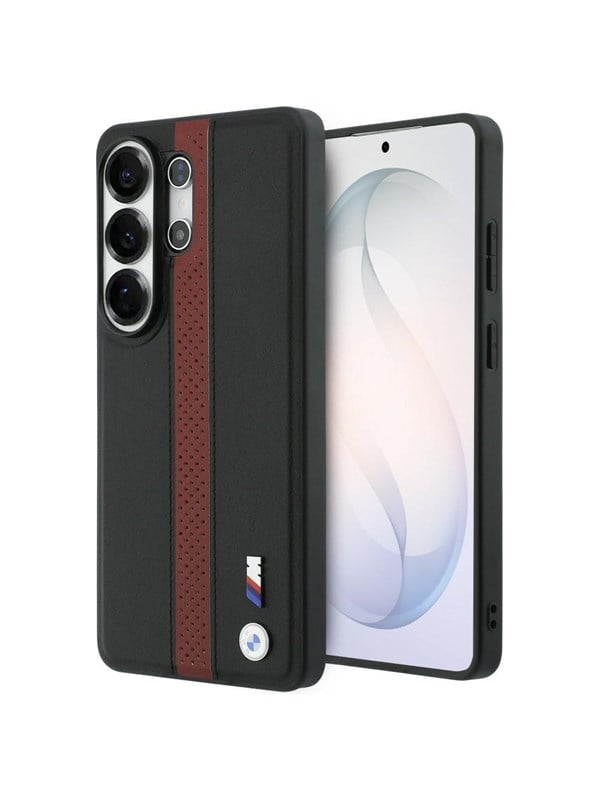 BMW Perforated Stripe Logo MagSafe Case for Samsung Galaxy S26 Ultra - Red