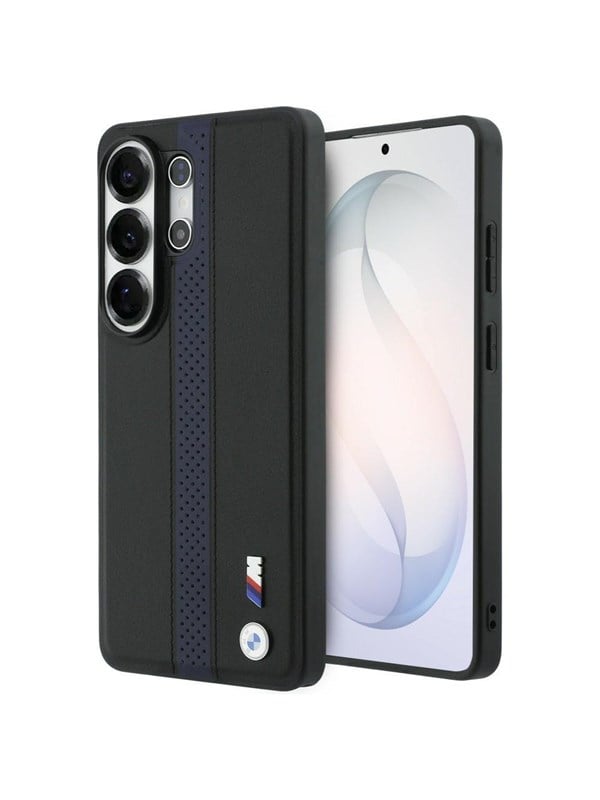 BMW Perforated Stripe Logo MagSafe Case for Samsung Galaxy S26 Ultra - Blue
