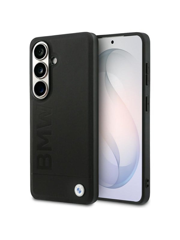 BMW Leather Hot Stamp MagSafe Case for Samsung Galaxy S26 - Black