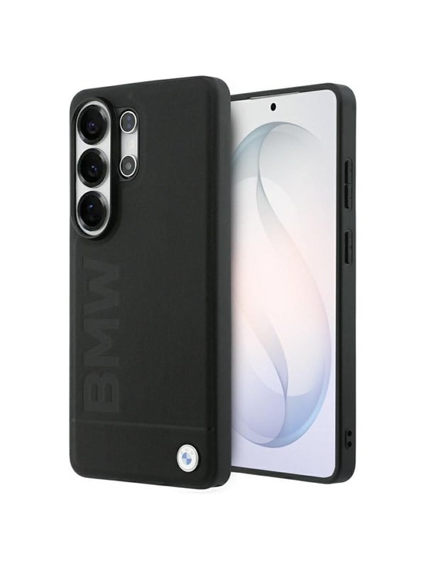 BMW Leather Hot Stamp MagSafe Case for Samsung Galaxy S26 Ultra - Black