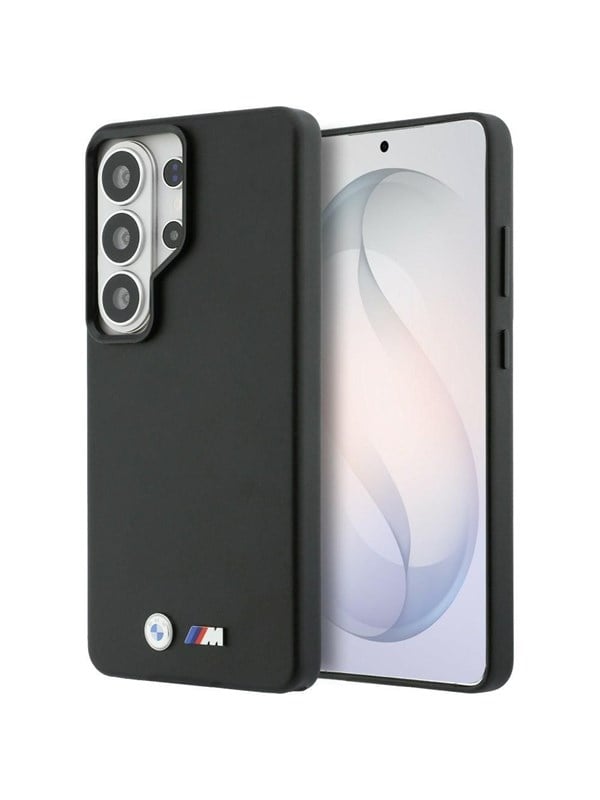 BMW M Metal Logo MagSafe Hoesje voor Samsung Galaxy S26 Ultra Zwart