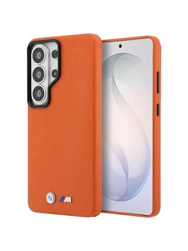 BMW M Metal Logo MagSafe Case for Samsung Galaxy S26 Ultra - Orange