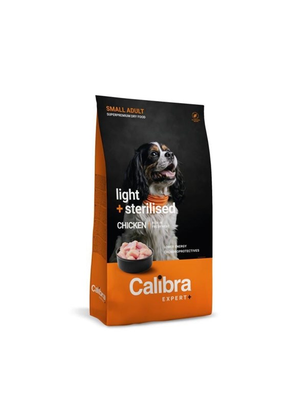 Calibra Dog EXPERT+ Adult Small Light&Steril Kip 6 kg.