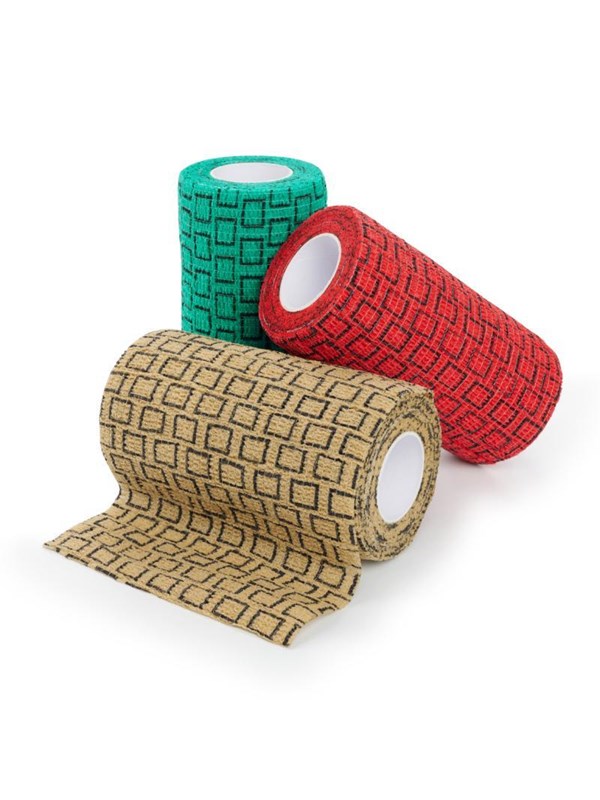 KRUUSE SafeVet® Verband, 10cm x 4,5m, mix van 3 kleuren