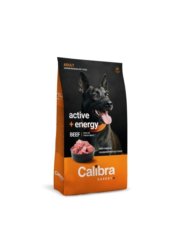 Calibra Dog EXPERT+ Adult Actief & Energie Rundvlees 2 kg.