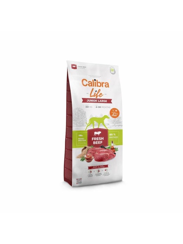 Calibra Dog Life Junior Large Vers Rundvlees 2,5 kg