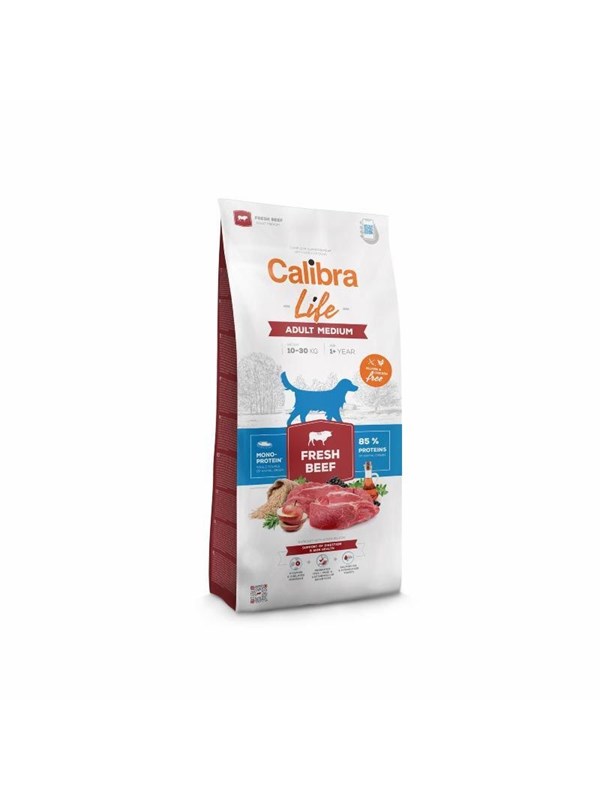 Calibra Dog Life Adult Medium Vers Rundvlees 2,5 kg