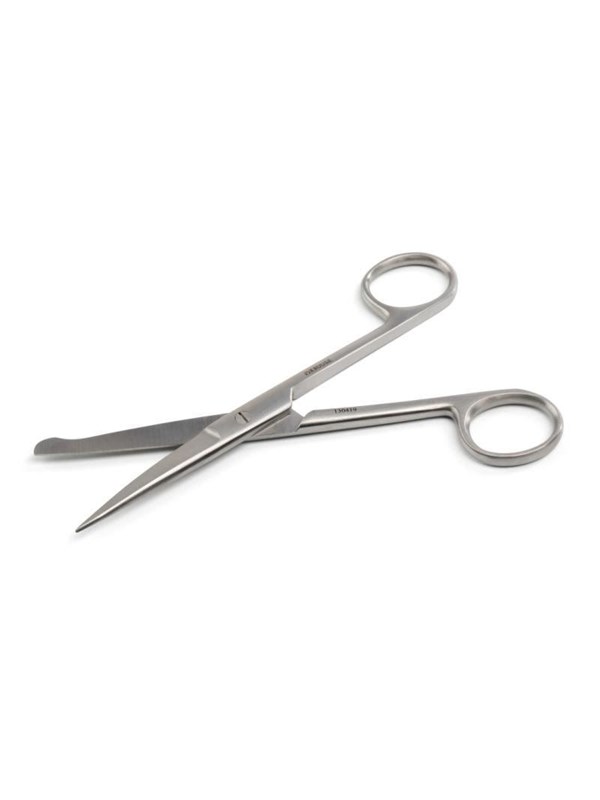 KRUUSE verpleegsterschaar, 14 cm, punt/knop, recht
