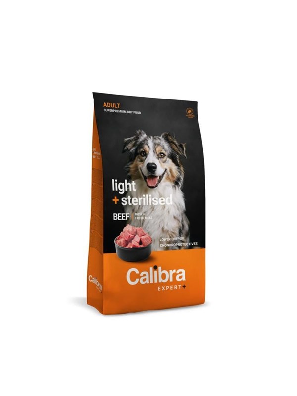 Calibra Dog EXPERT+ Adult Light & Gesteriliseerd Rundvlees 750 g