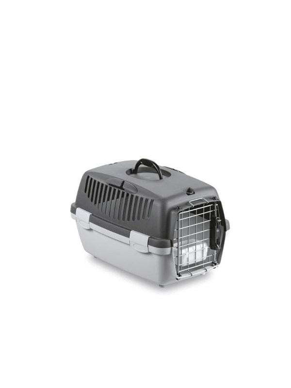 Stefanplast Gulliver 1 DELUX transportkooi, grijs/grijs, 48 x 32 x 31 cm