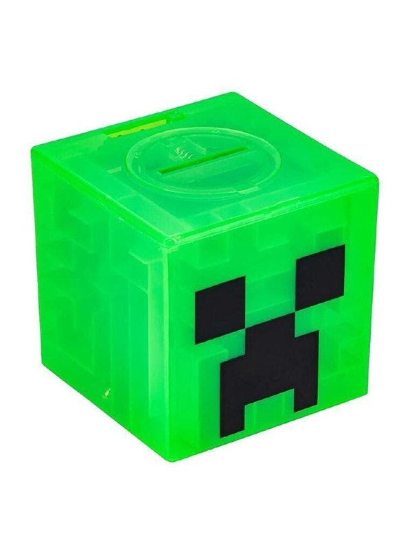 Minecraft Creeper Maze Safe – Officieel Gelicentieerde Spaarpot, Los het Doolhof op om je Geld te Ontgrendelen, Inclusief Decoratieve Stickers, Cadeau voor Gamers- Paladone