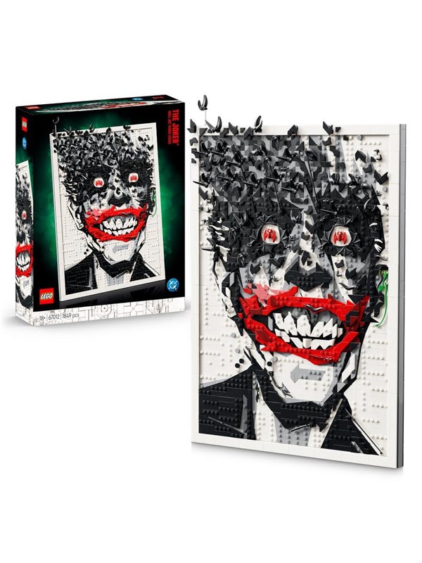 LEGO DC Batman The Joker Muurdecoratie in Stripboekstijl Bouwpakket voor Volwassenen 67012