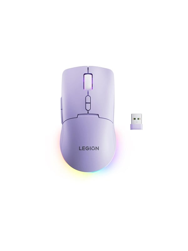 Lenovo Legion M220 Wireless RGB Gaming Mouse (Aurora Purple) - Muis - Optisch - 7 knoppen - Paars