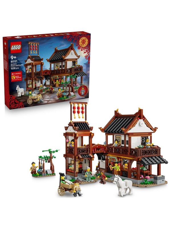 LEGO® Chinese Festivals Historische Maanfeest Herberg - Creatief Speelgoed - Bouwset met Gebouw - Antieke Decoratie - Cadeau voor Jongens, Meisjes en Kinderen Vanaf 9 Jaar - 80121