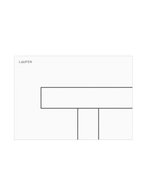 LAUFEN LIS bedieningsplaat, wit