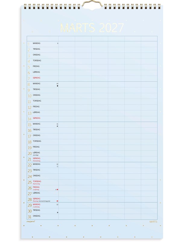 Mayland Familiekalender Color stor 2027