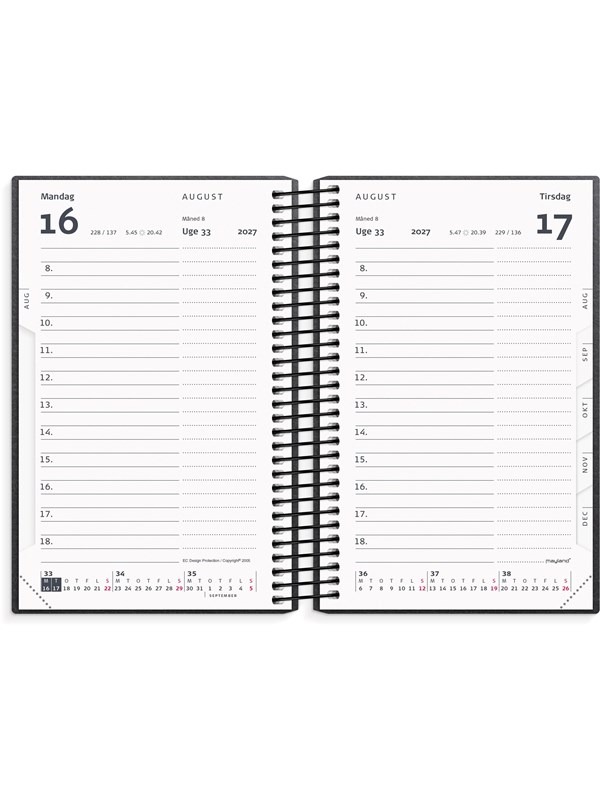 Mayland Mini dagkalender matsort genbrugskarton 2027