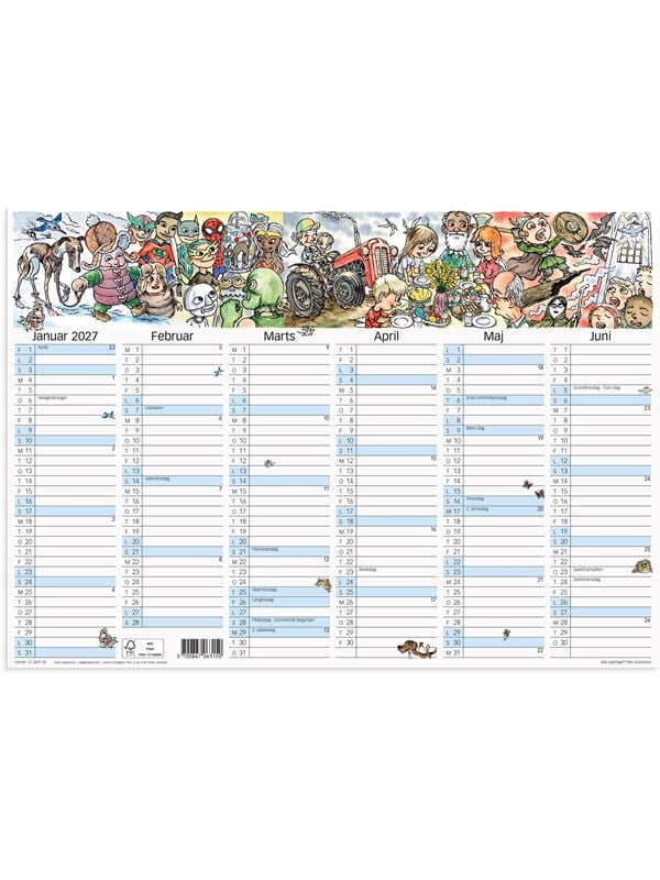 Mayland Vægkalender Otto Dickmeiss A3 2027