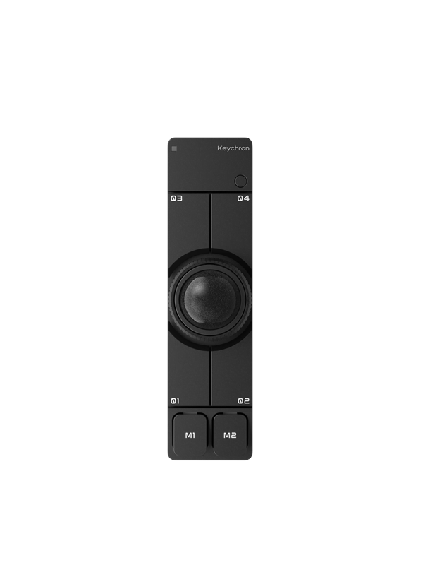 Keychron Nape Pro Wireless Trackball (Black) - Trackball - Optisch - 6 knoppen - Zwart