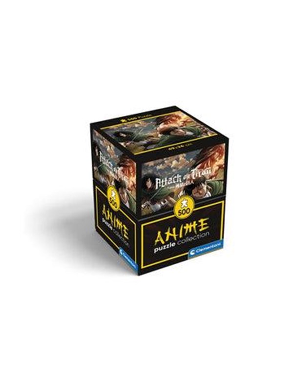 Clementoni - Puzzel - 500 Stukjes - Anime Puzzle Collection - Attack on Titan - Puzzel voor volwassen en kinderen - 14-99 jaar