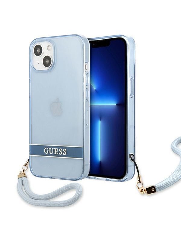 GUESS GUHCP13MHTSGSB iPhone 13 6.1 "blue / blue hardcase Translucent Stap