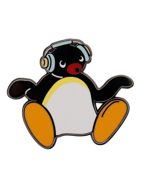 FaNaTtik - Pingu - Limited Edition Headphones Pin Badge - Speld / Badge