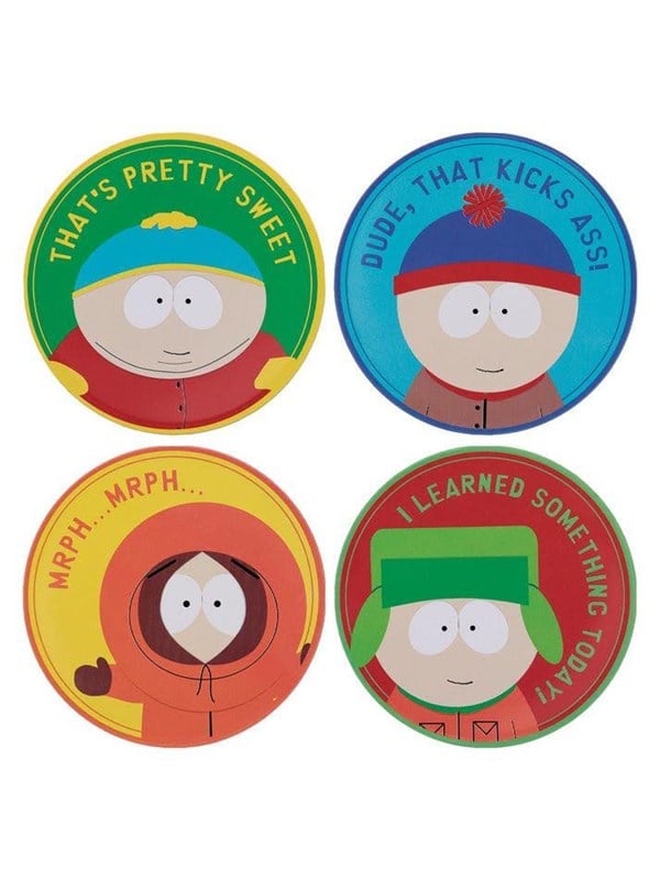 FaNaTtik - South Park - Set of 4 Printed Coasters - Kustvaarder