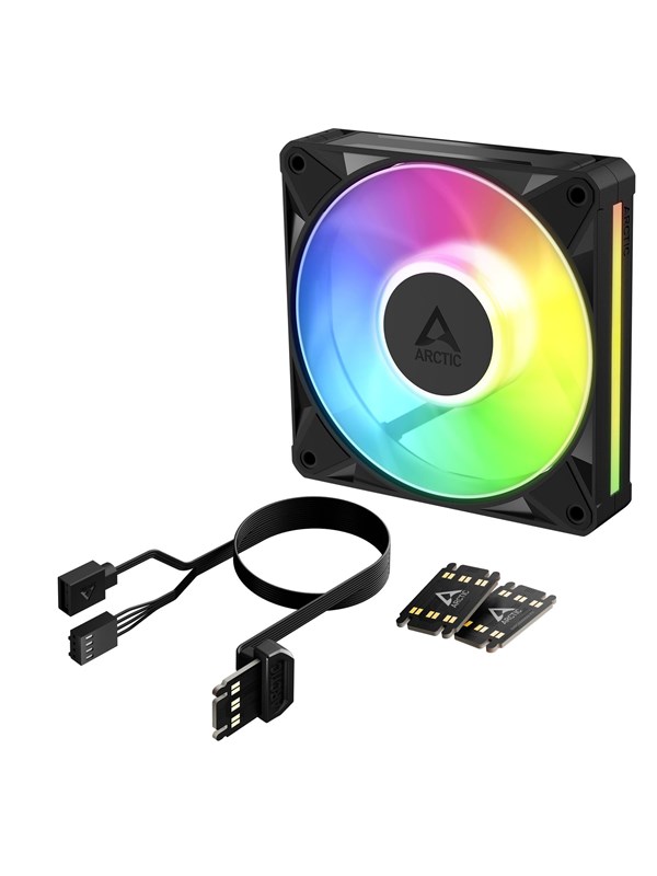 Arctic BioniX P12 A-RGB - Case ventilator - 120mm - Zwart met RGB-licht