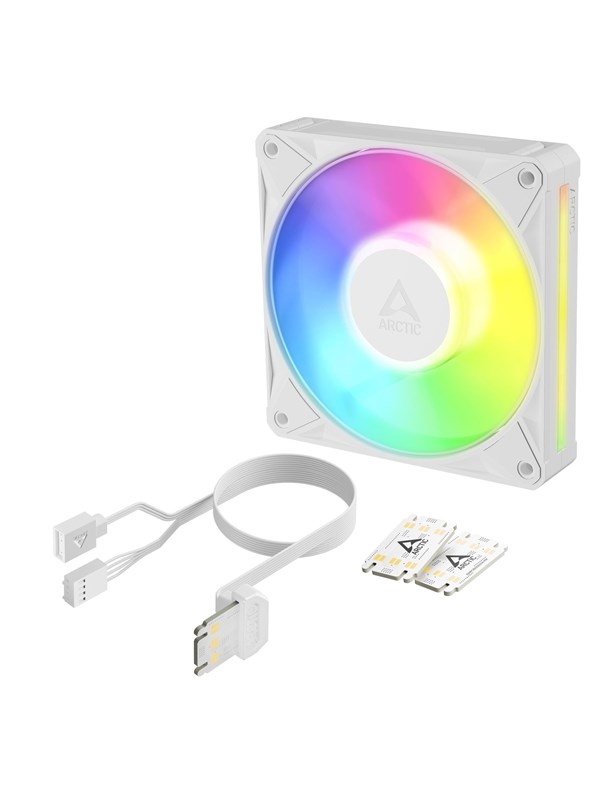 Arctic BioniX P12 A-RGB - Case ventilator - 120mm - Wit met RGB-licht