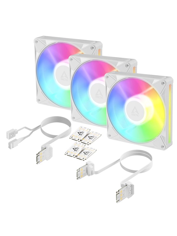 Arctic BioniX P14 A-RGB - 3pack - Case ventilator - 140mm - Wit met RGB-licht