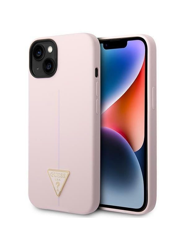 GUESS GUHCP14MSLTGU iPhone 14 Plus 6.7 "purple / purple hardcase Silicone Triangle