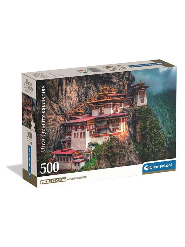 Clementoni Legpuzzel The Tiger's Nest - Puzzel 500 Stukjes - High Quality Collection - Compact Box - Puzzels en Legpuzzels voor Volwassenen