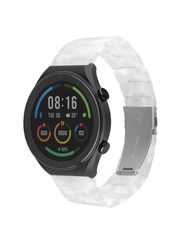 FIXED Resin Strap for 22mm Smartwatch with Quick Release Connector - Cloud White