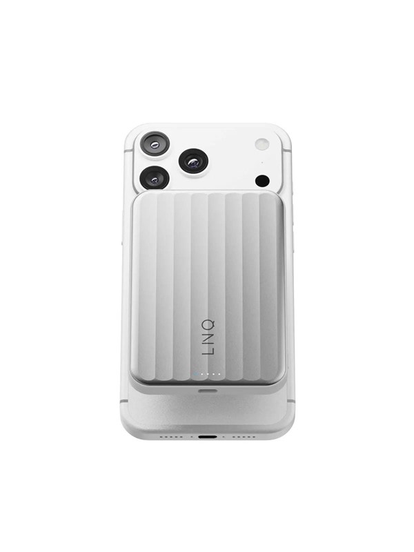 LINQ Powerbank 5000 mAh – Magnetische Draadloze Powerbank – Qi2.2 25W – Geschikt voor MagSafe – Ultradunne Powerbank – Semi-solid State - USB-C