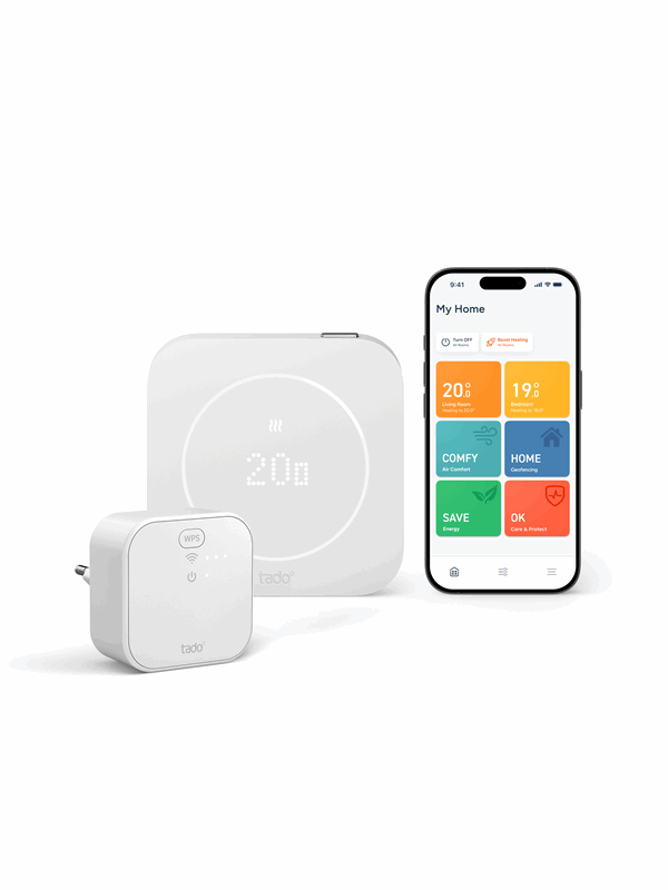 tado° Bedrade Slimme Thermostaat X (2e gen.) Starterskit - OpenTherm & Relay - Matter, Google Home, Alexa & Apple Home - Wit