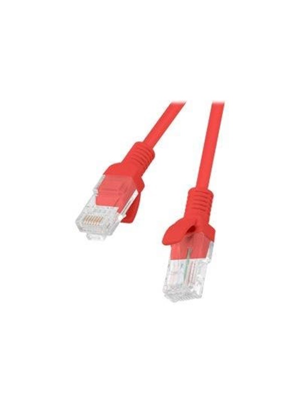 Lanberg PCU6-10CC-0025-R – Netwerkkabel Cat6 UTP 0,25m Rood (U/UTP, Fluke Passed)
