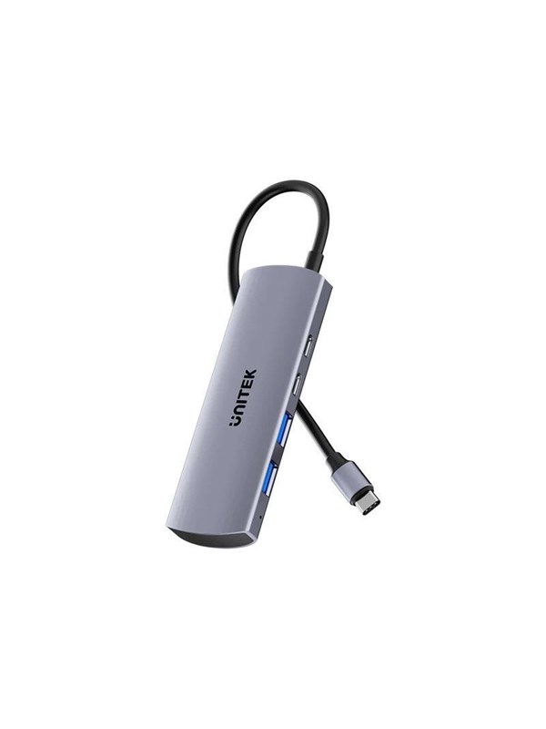 Unitek uHUB Q4 - hub - 4-in-1 10Gbps - 4 ports USB hub - 4 - Grijs