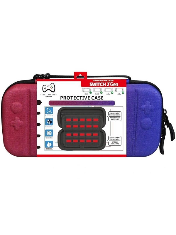 Deep Explorer Protective Case - Red/Blue - Bag - Nintendo Switch 2