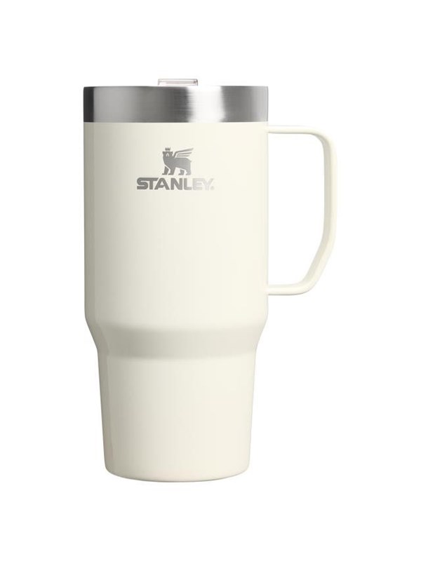Merkloos Thermosbeker met Handvat - 0.71L - Crème