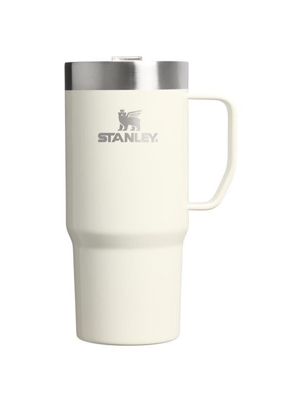 Merkloos Thermosbeker met Handvat, 0.47L, Beige