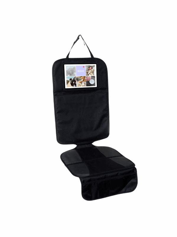 Fresh Kid Car Seat protector w. tablet pocket black