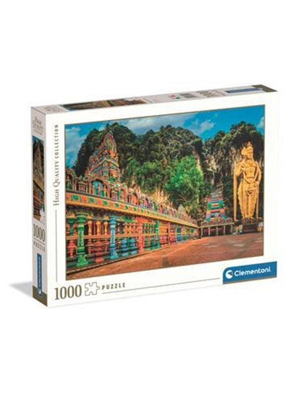 Clementoni Legpuzzel Painted Batu Caves - Puzzel 1000 Stukjes - High Quality Collection Puzzle - Puzzels en Legpuzzels voor Volwassenen
